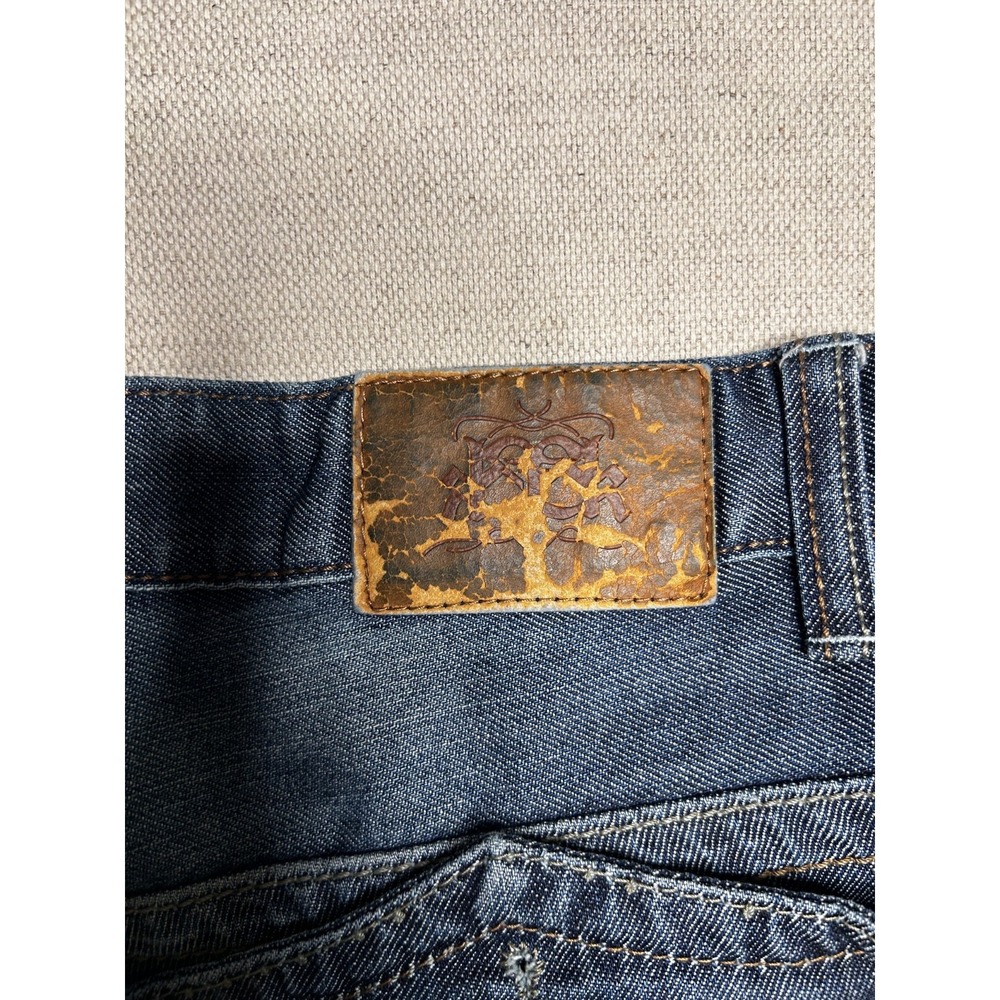Bailey's Point BLK Boot Cut Jeans Men's 30x32 Blue Denim Embroidered Y2K - Picture 12 of 13